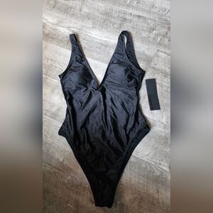 Black One-Piece Swimsuit